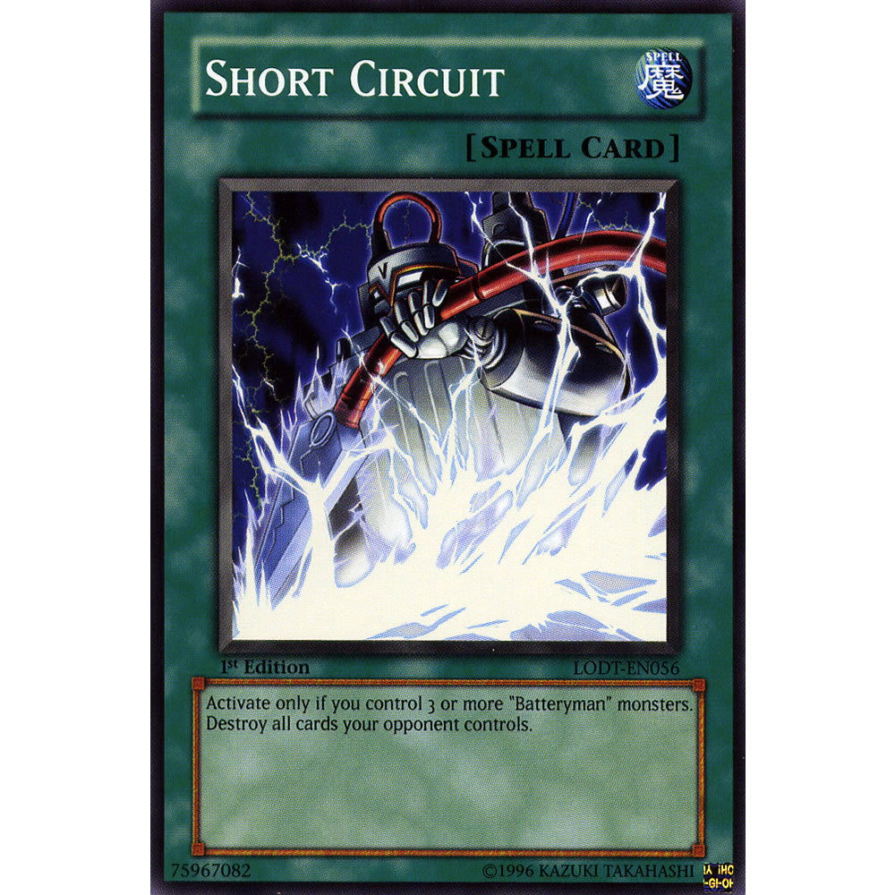Short Circuit LODT-EN056 Yu-Gi-Oh! Card from the Light of Destruction Set