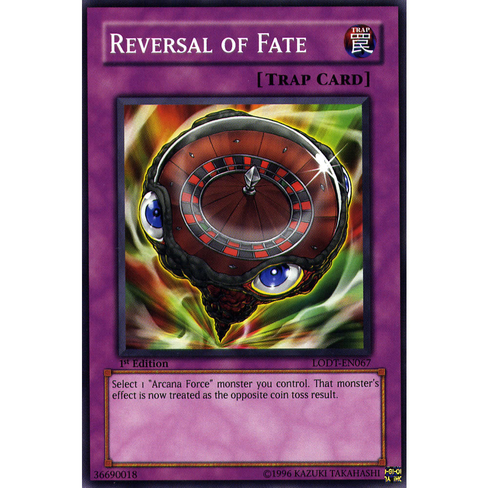 yugioh card of fate Reversal of Fate LODT-EN067 Yu-Gi-Oh! Card