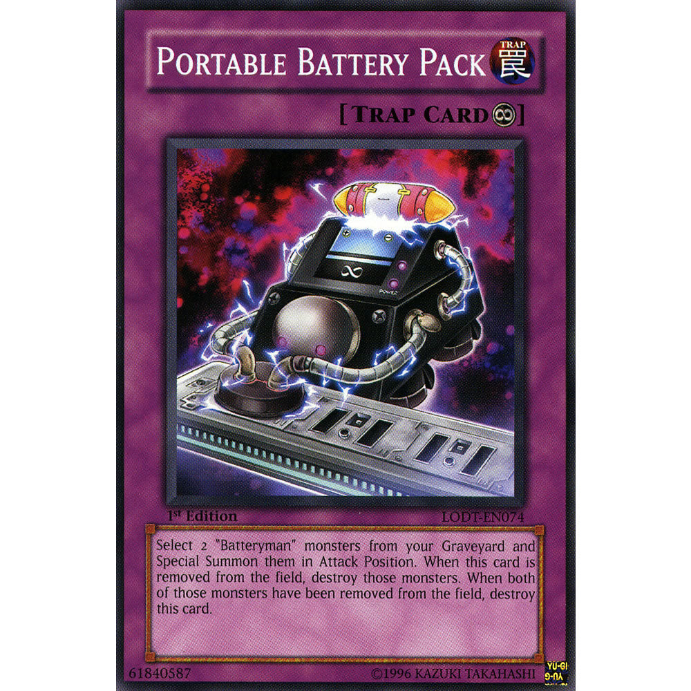 Portable Battery Pack LODT-EN074 Yu-Gi-Oh! Card from the Light of Destruction Set