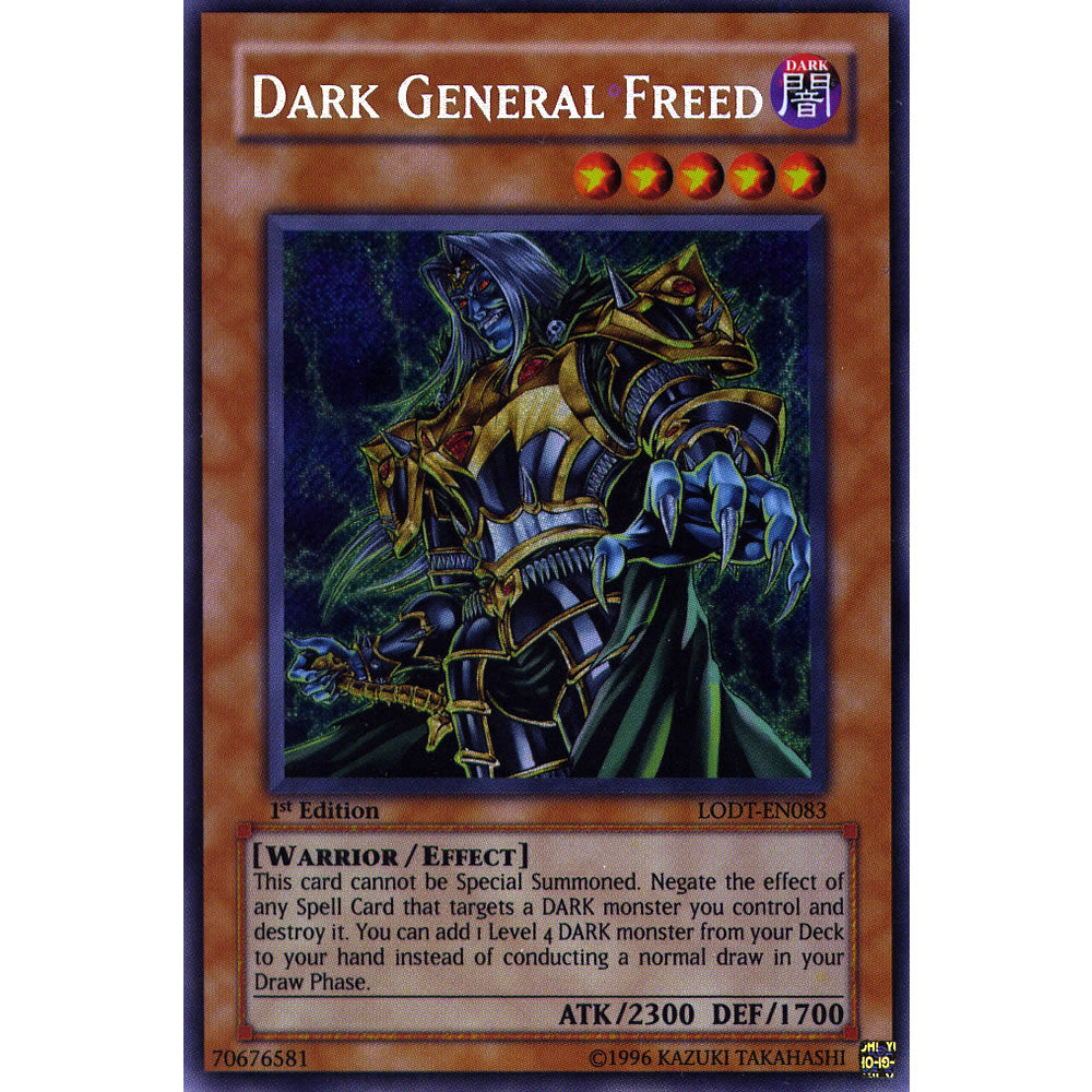 Dark General Freed LODT-EN083 Yu-Gi-Oh! Card from the Light of Destruction Set