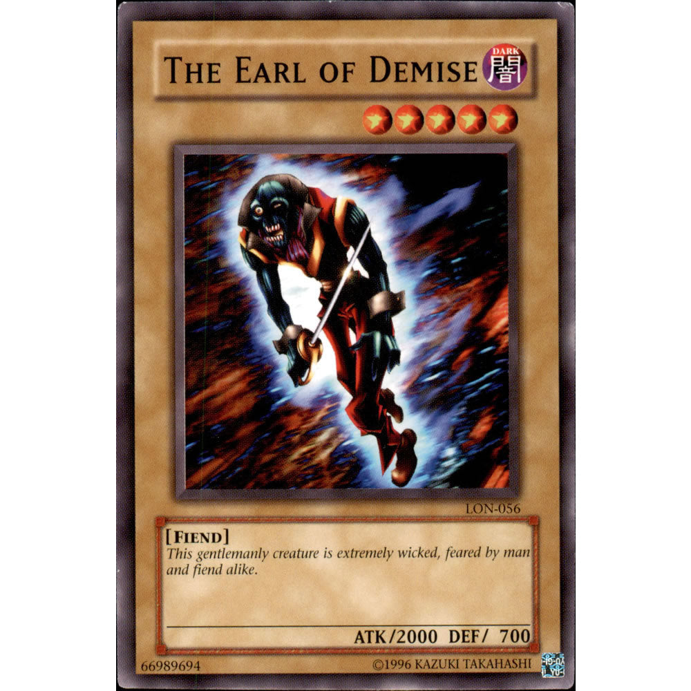 card of demise yugioh The Earl of Demise LON-056 Yu-Gi-Oh! Card