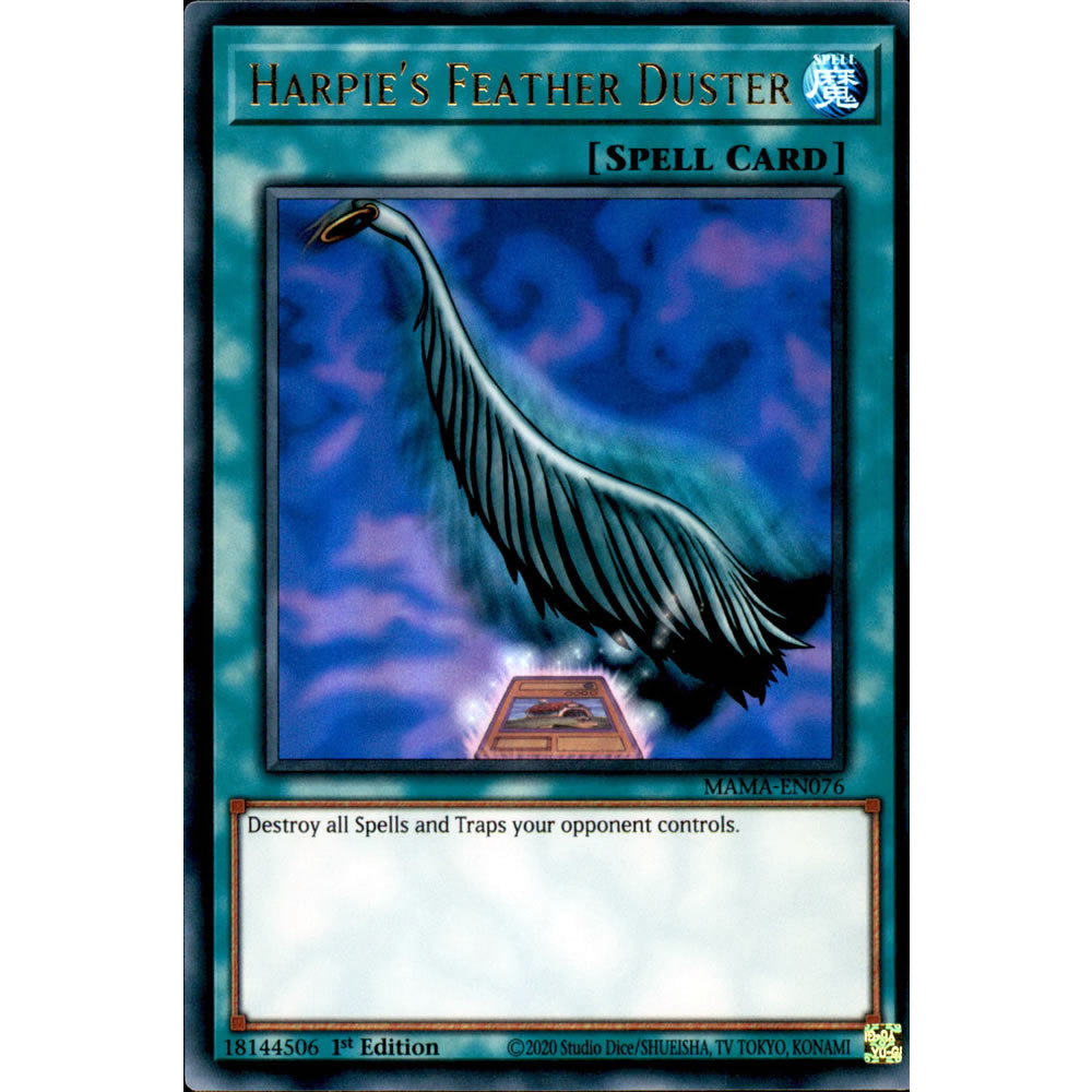 Harpie's Feather Duster MAMA-EN076 Yu-Gi-Oh! Card from the Magnificent Mavens Set