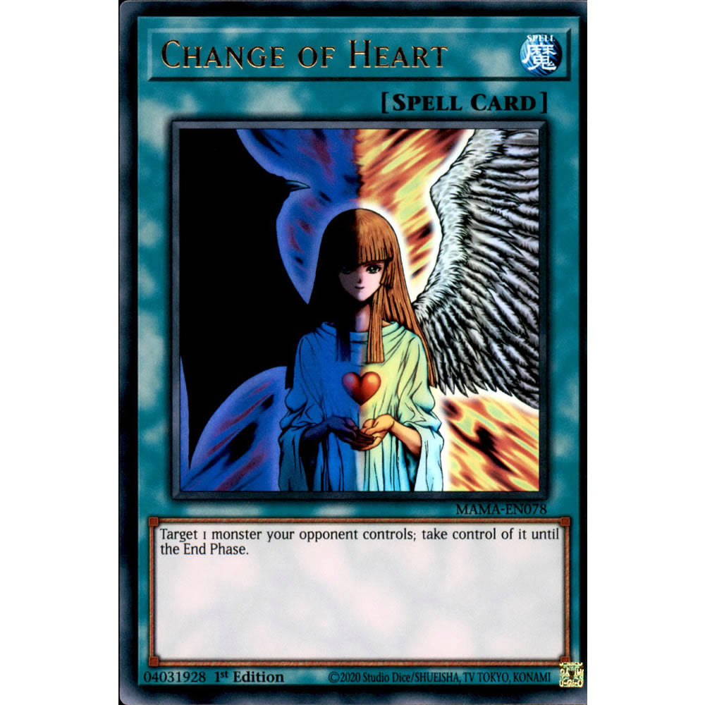 Change of Heart MAMA-EN078 Yu-Gi-Oh! Card from the Magnificent Mavens Set