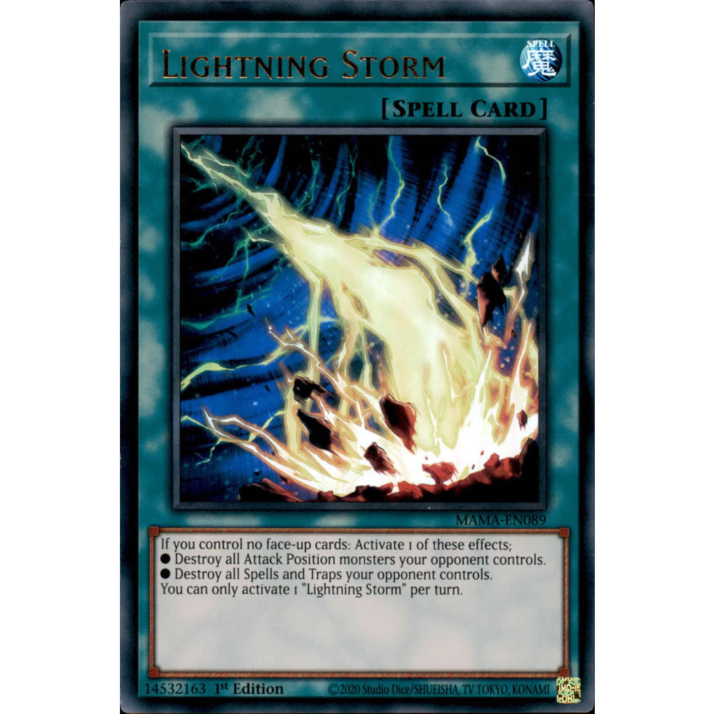 Lightning Storm MAMA-EN089 Yu-Gi-Oh! Card from the Magnificent Mavens Set