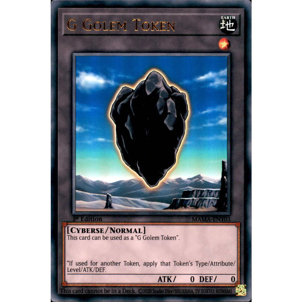 yugioh g golem deck G Golem Token MAMA-EN103 Yu-Gi-Oh! Card