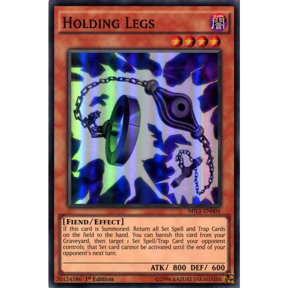 Holding Legs MIL1-EN004 Yu-Gi-Oh! Card - Deckboosters Holding Legs MIL1-EN004 Yu-Gi-Oh! Card - Deckboosters