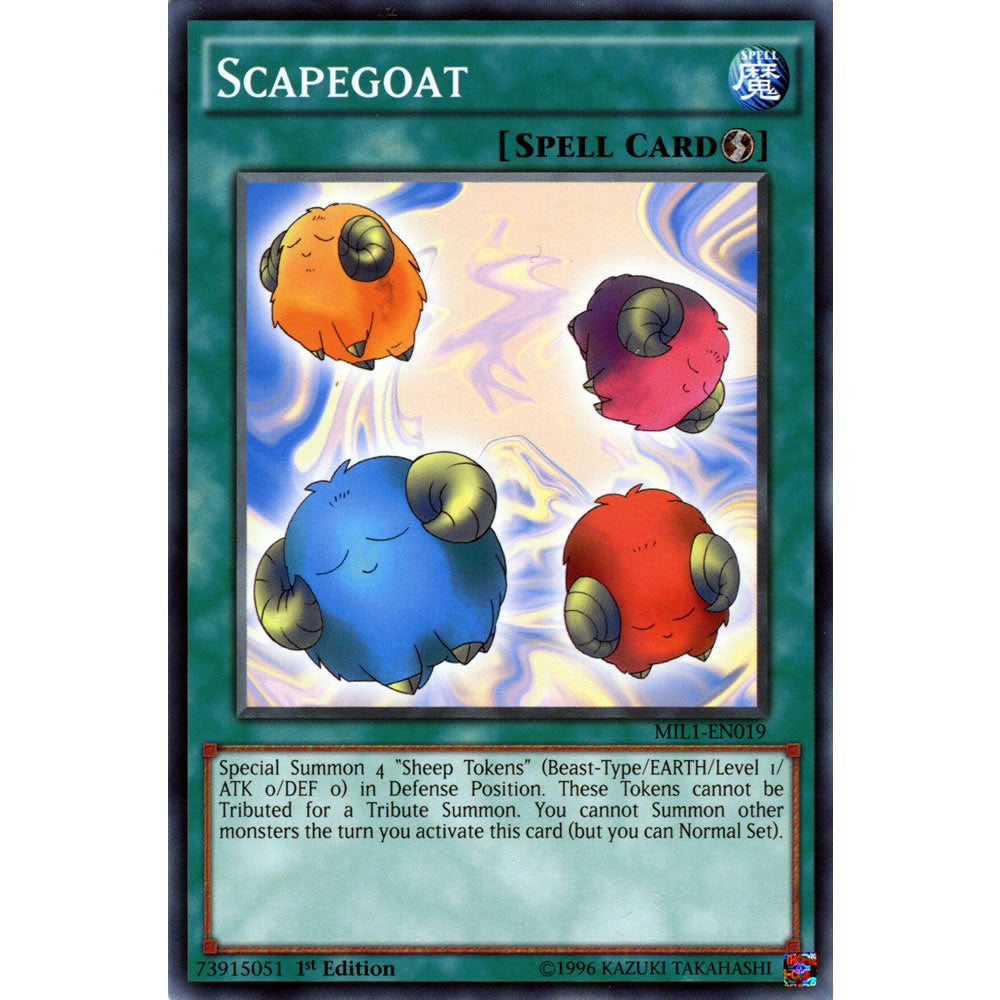 yugioh sheep card Scapegoat MIL1-EN019 Yu-Gi-Oh! Card