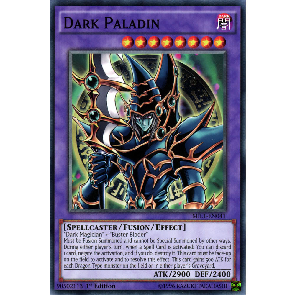 Dark Paladin MIL1-EN041 Yu-Gi-Oh! Card - Deckboosters Dark Paladin MIL1-EN041 Yu-Gi-Oh! Card - Deckboosters
