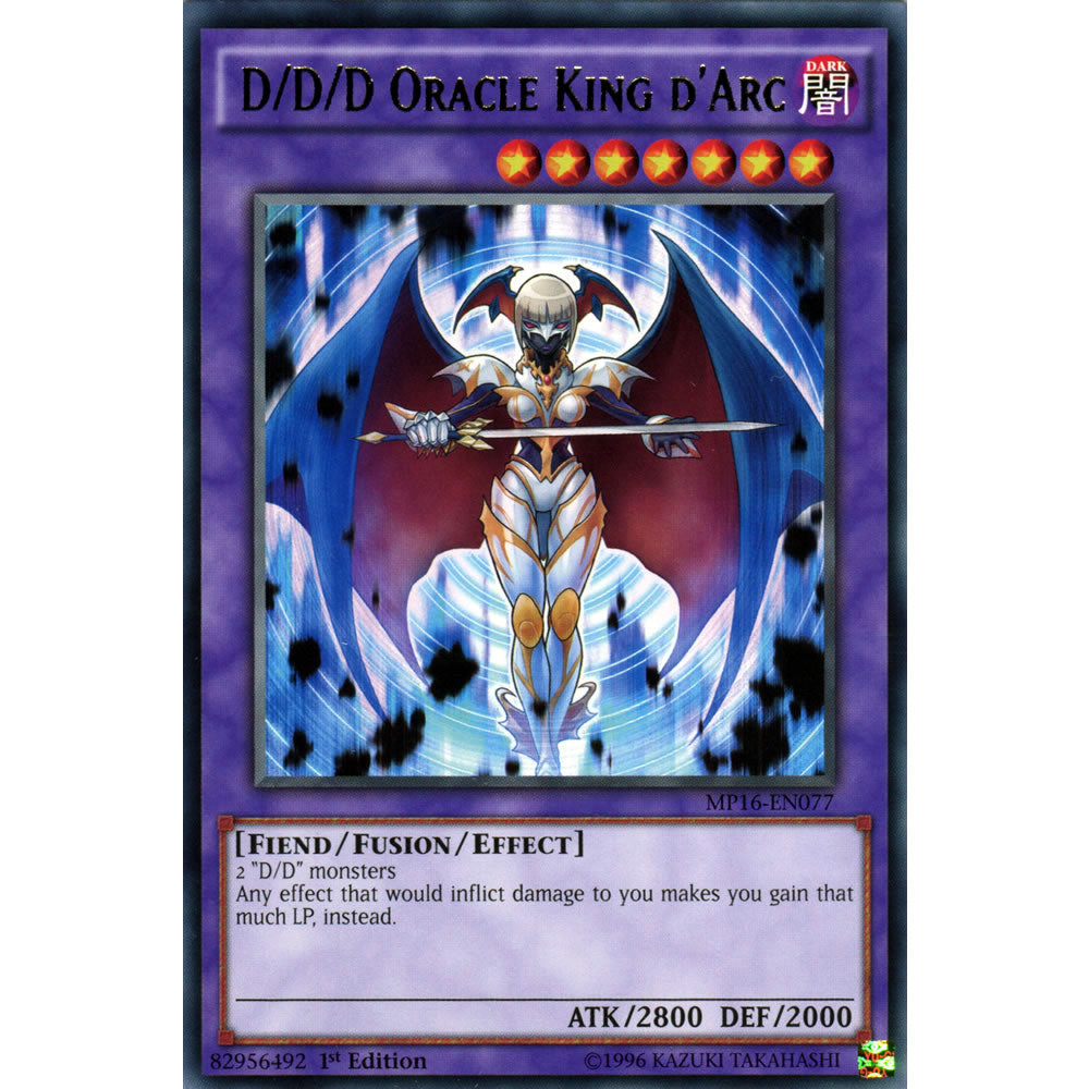 D/D/D Oracle King d'Arc MP16-EN077 Yu-Gi-Oh! Card from the Mega Tin 2016 Mega Pack Set
