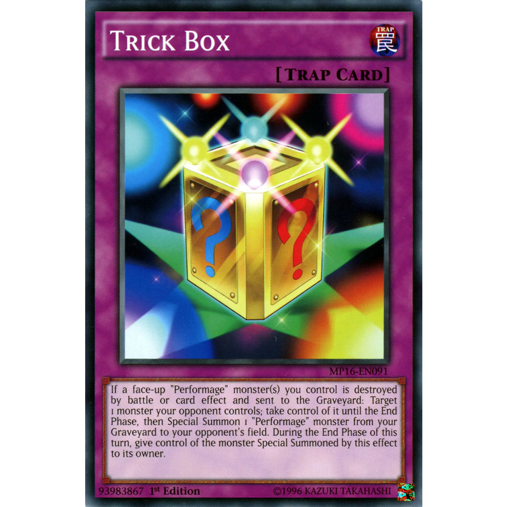 Trick Box MP16-EN091 Yu-Gi-Oh! Card from the Mega Tin 2016 Mega Pack Set