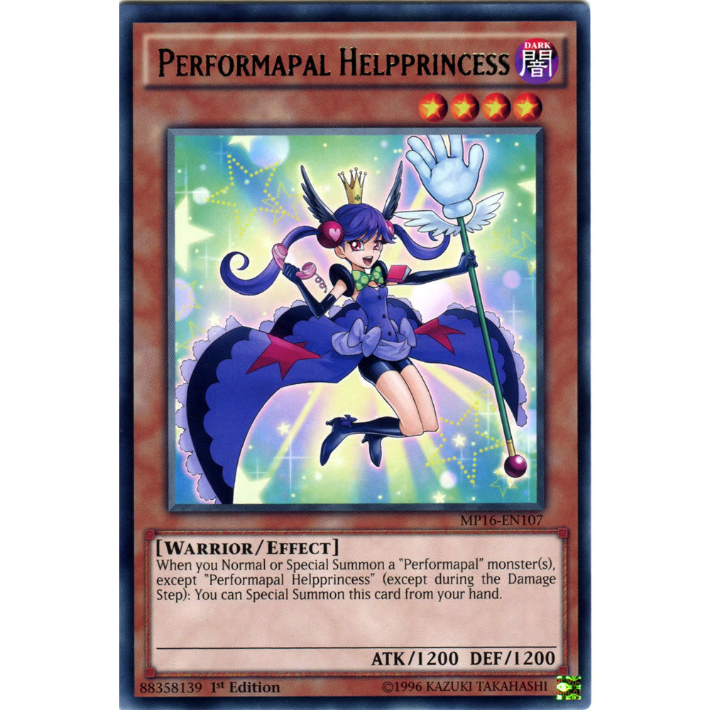 Performapal Helpprincess MP16-EN107 Yu-Gi-Oh! Card from the Mega Tin 2016 Mega Pack Set