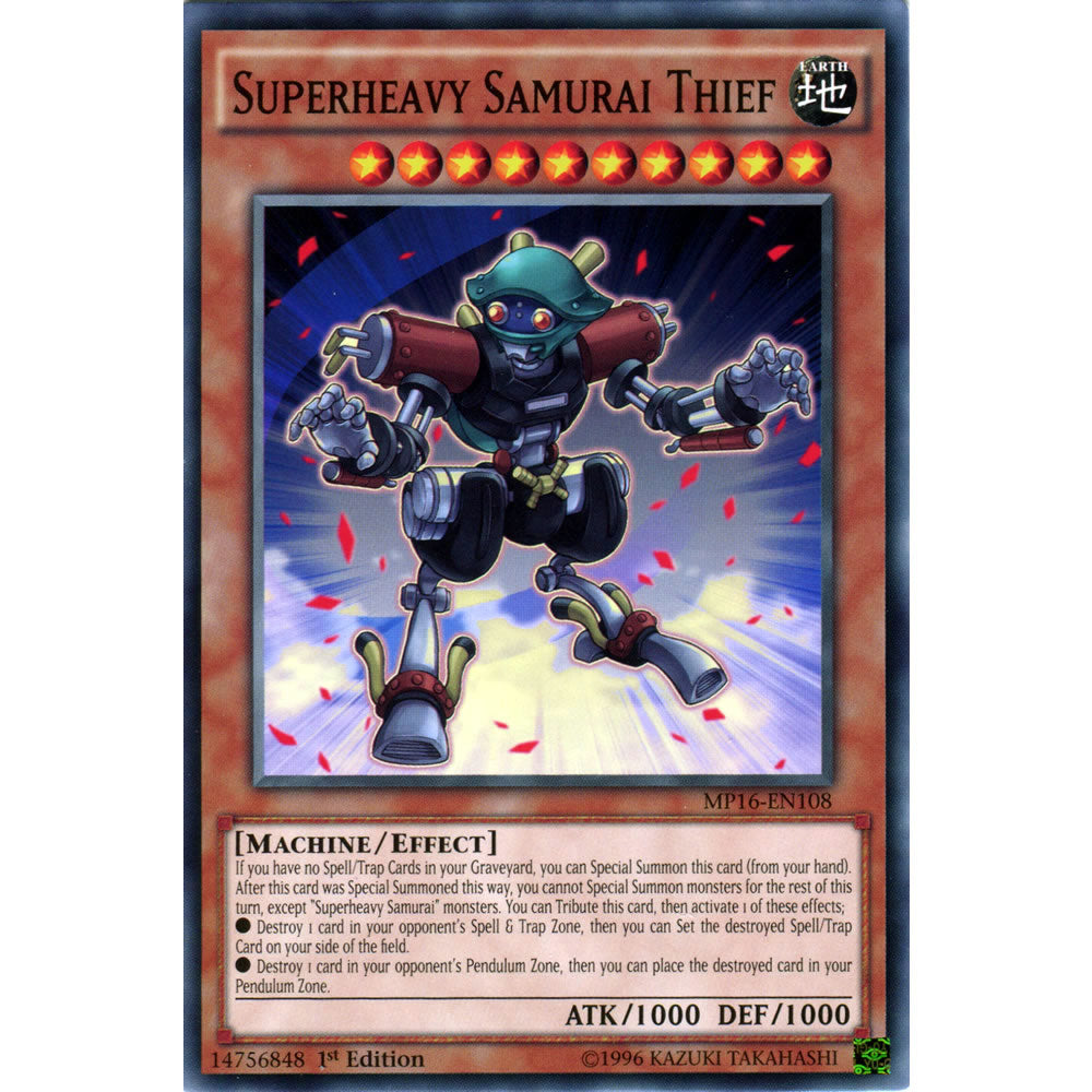 Superheavy Samurai Thief MP16-EN108 Yu-Gi-Oh! Card from the Mega Tin 2016 Mega Pack Set