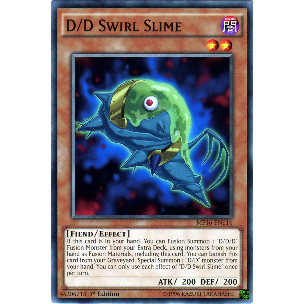D/D Swirl Slime MP16-EN114 Yu-Gi-Oh! Card from the Mega Tin 2016 Mega Pack Set