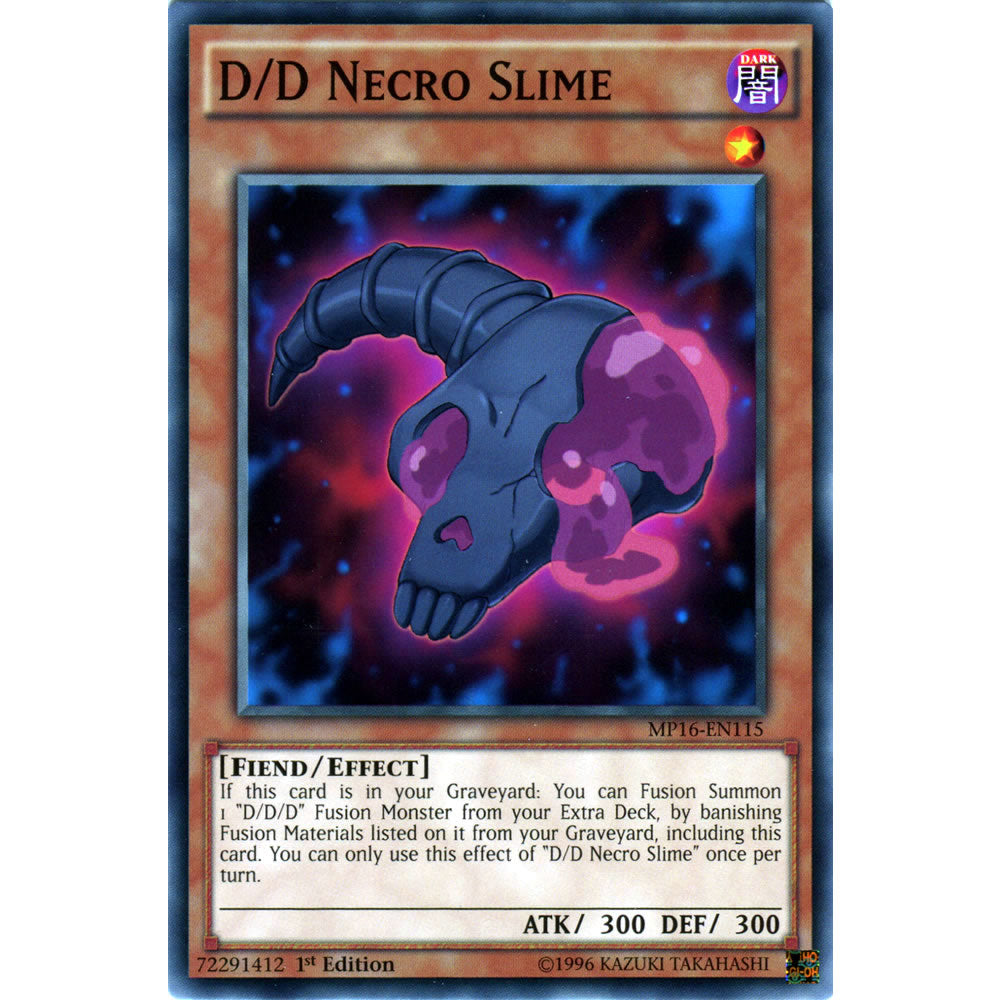 D/D Necro Slime MP16-EN115 Yu-Gi-Oh! Card from the Mega Tin 2016 Mega Pack Set