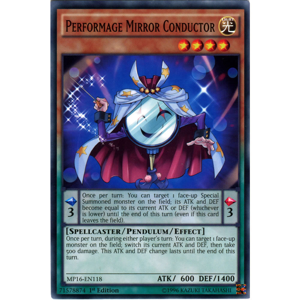Performage Mirror Conductor MP16-EN118 Yu-Gi-Oh! Card from the Mega Tin 2016 Mega Pack Set