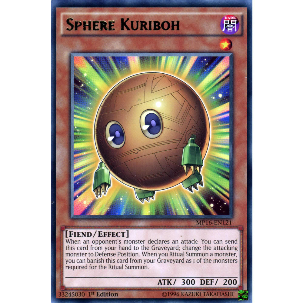 Sphere Kuriboh MP16-EN121 Yu-Gi-Oh! Card from the Mega Tin 2016 Mega Pack Set