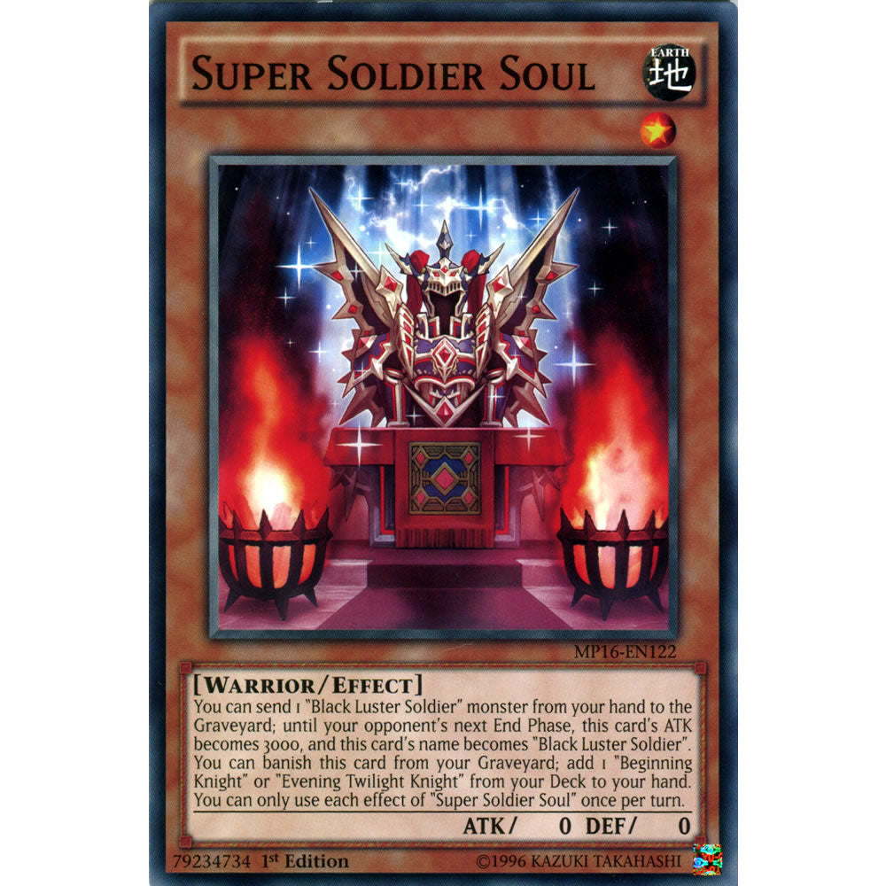 Super Soldier Soul MP16-EN122 Yu-Gi-Oh! Card from the Mega Tin 2016 Mega Pack Set
