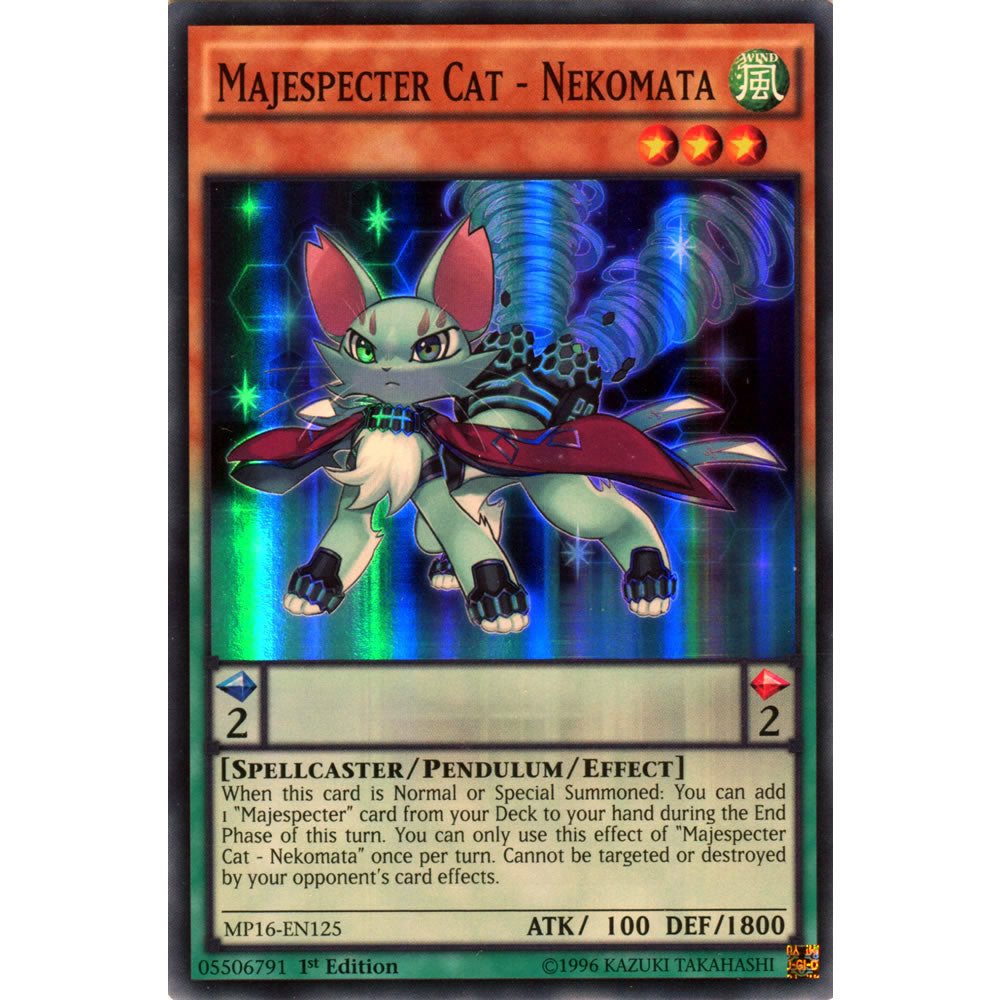 Majespecter Cat - Nekomata MP16-EN125 Yu-Gi-Oh! Card from the Mega Tin 2016 Mega Pack Set