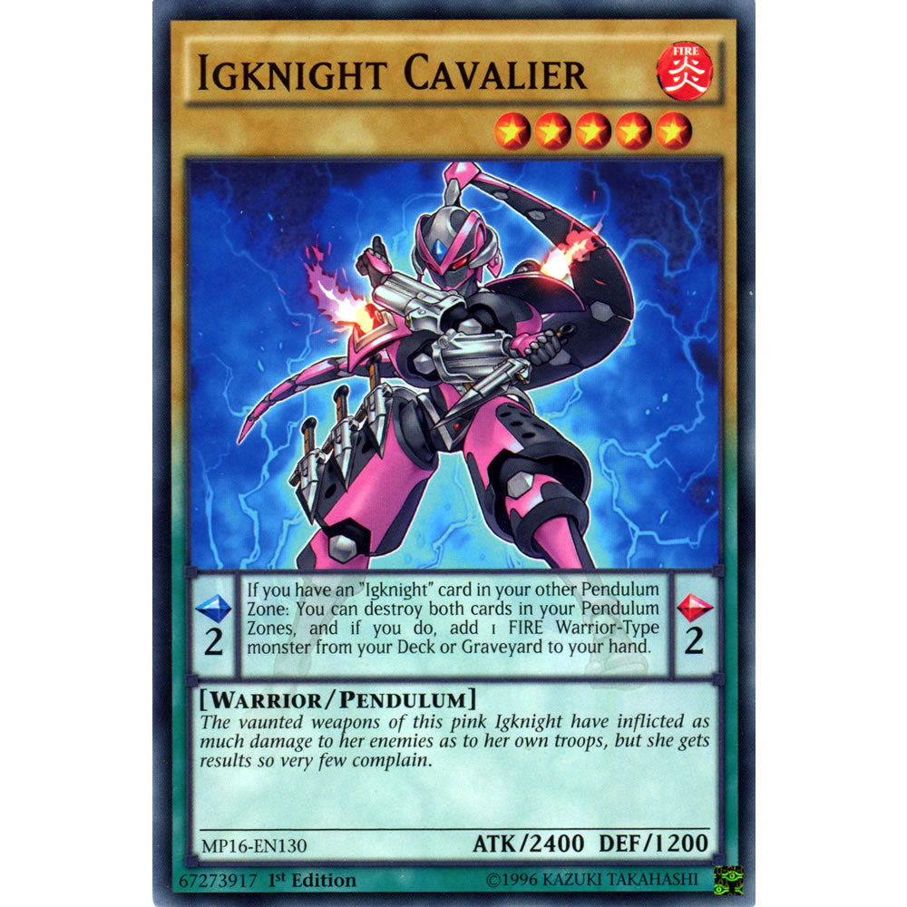 Igknight Cavalier MP16-EN130 Yu-Gi-Oh! Card from the Mega Tin 2016 Mega Pack Set