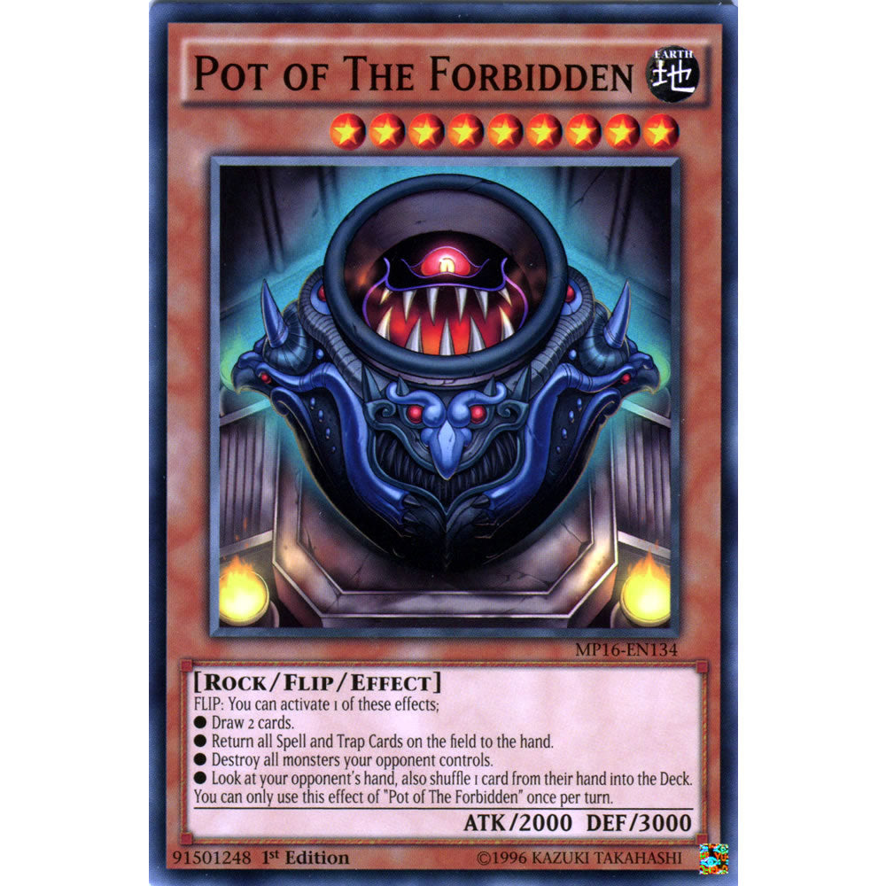 Pot of The Forbidden MP16-EN134 Yu-Gi-Oh! Card Pot of The Forbidden MP16-EN134 Yu-Gi-Oh! Card