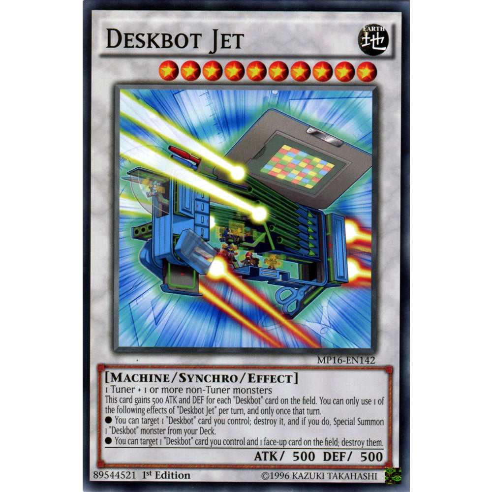 Deskbot Jet MP16-EN142 Yu-Gi-Oh! Card from the Mega Tin 2016 Mega Pack Set