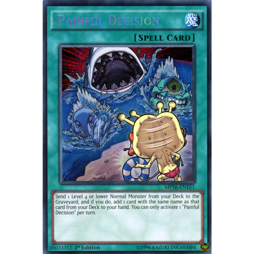 Painful Decision MP16-EN151 Yu-Gi-Oh! Card from the Mega Tin 2016 Mega Pack Set