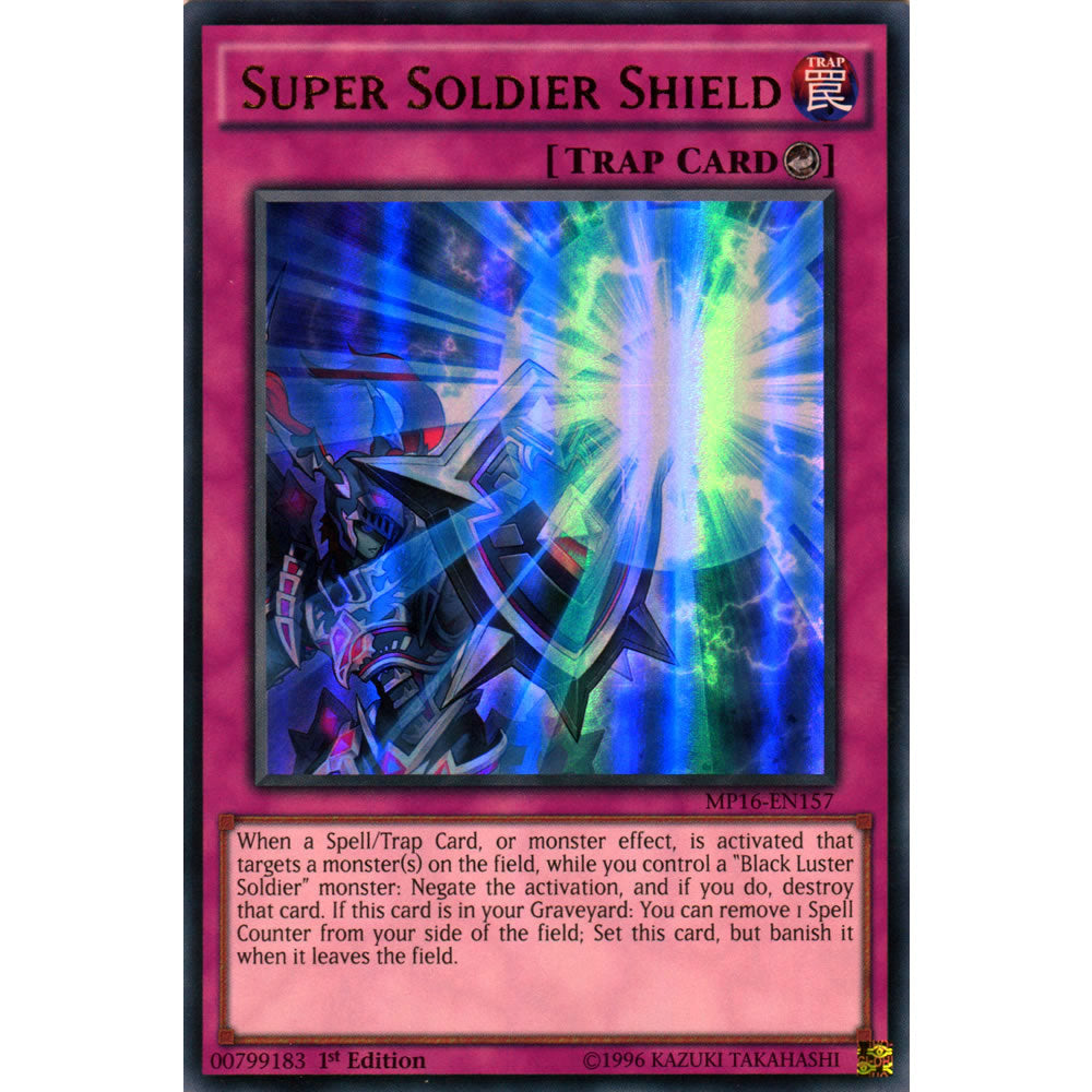 Super Soldier Shield MP16-EN157 Yu-Gi-Oh! Card from the Mega Tin 2016 Mega Pack Set
