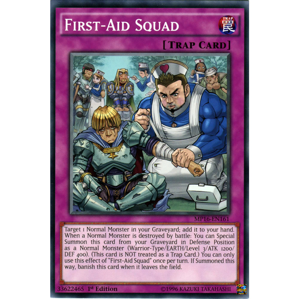 First-Aid Squad MP16-EN161 Yu-Gi-Oh! Card from the Mega Tin 2016 Mega Pack Set