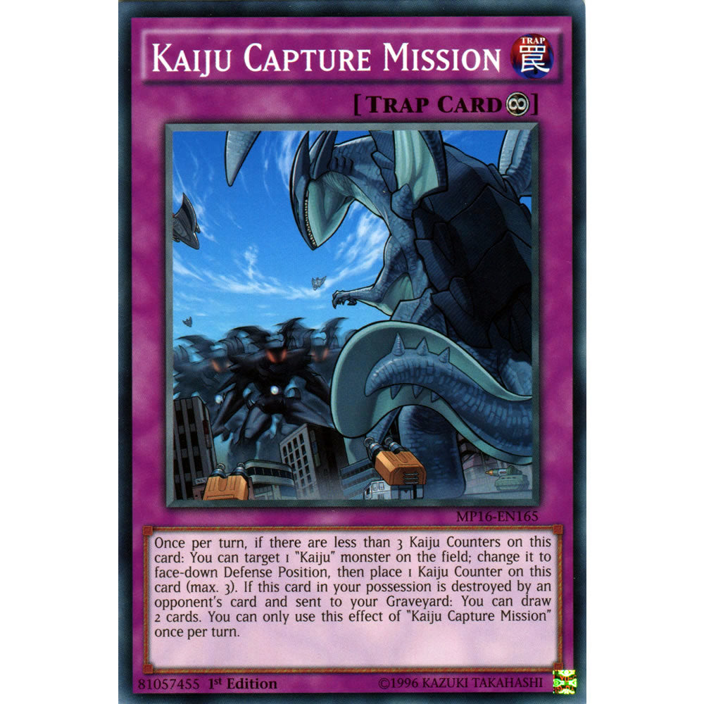 Kaiju Capture Mission MP16-EN165 Yu-Gi-Oh! Card from the Mega Tin 2016 Mega Pack Set