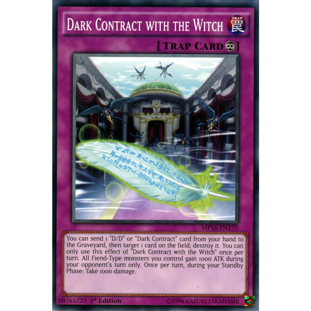 Dark Contract with the Witch MP16-EN170 Yu-Gi-Oh! Card from the Mega Tin 2016 Mega Pack Set