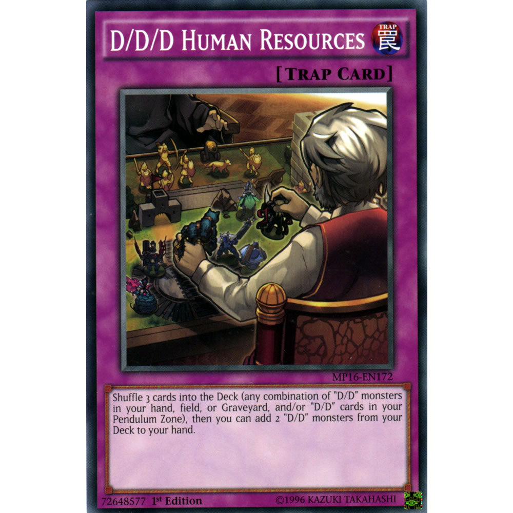 D/D/D Human Resources MP16-EN172 Yu-Gi-Oh! Card from the Mega Tin 2016 Mega Pack Set
