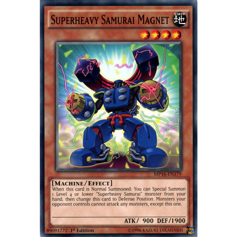 Superheavy Samurai Magnet MP16-EN179 Yu-Gi-Oh! Card from the Mega Tin 2016 Mega Pack Set