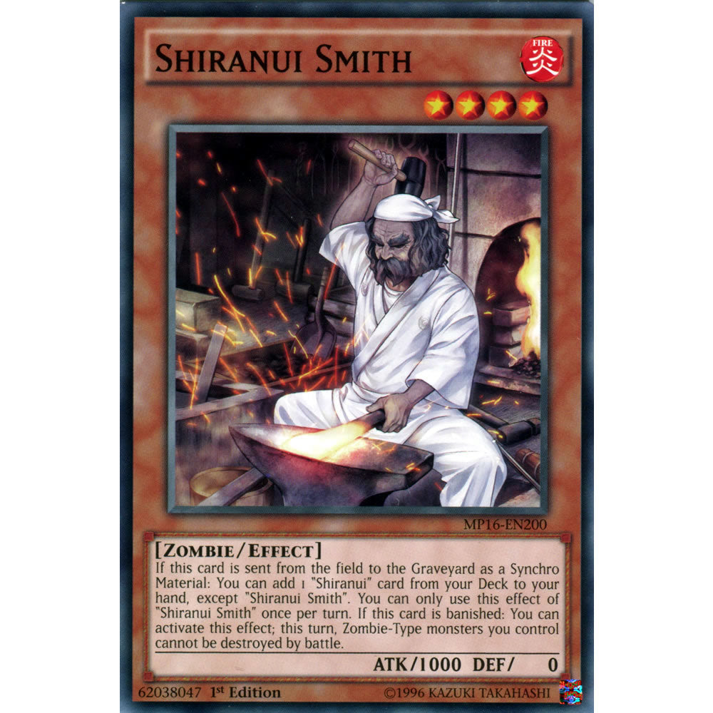 Shiranui Smith MP16-EN200 Yu-Gi-Oh! Card from the Mega Tin 2016 Mega Pack Set