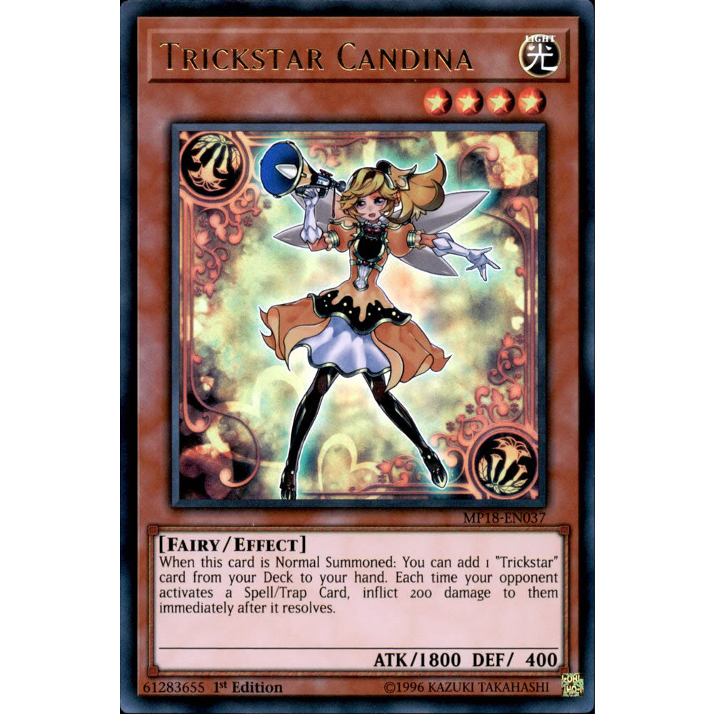 Trickstar Candina MP18-EN037 Yu-Gi-Oh! Card from the Mega Tin 2018 Mega Pack Set