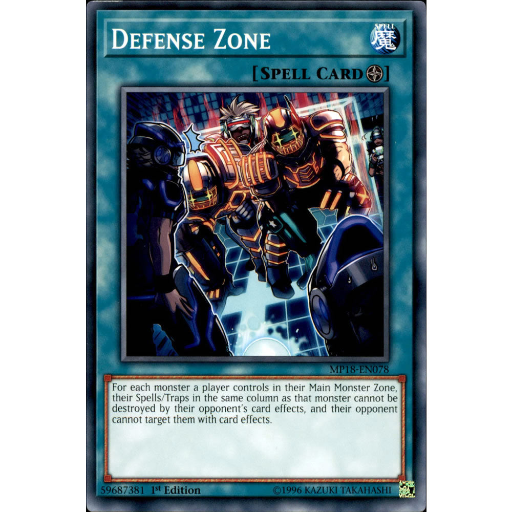 Defense Zone MP18-EN078 Yu-Gi-Oh! Card from the Mega Tin 2018 Mega Pack Set