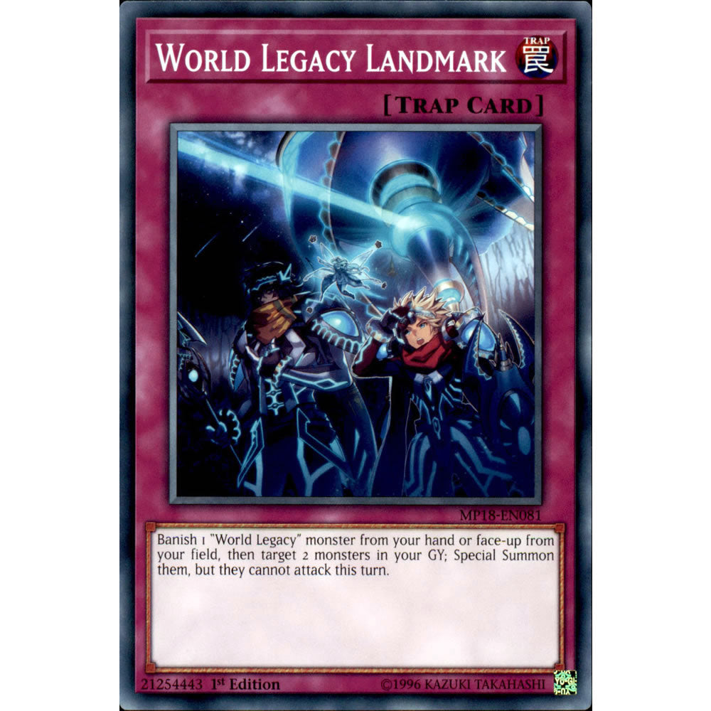 World Legacy Landmark MP18-EN081 Yu-Gi-Oh! Card from the Mega Tin 2018 Mega Pack Set