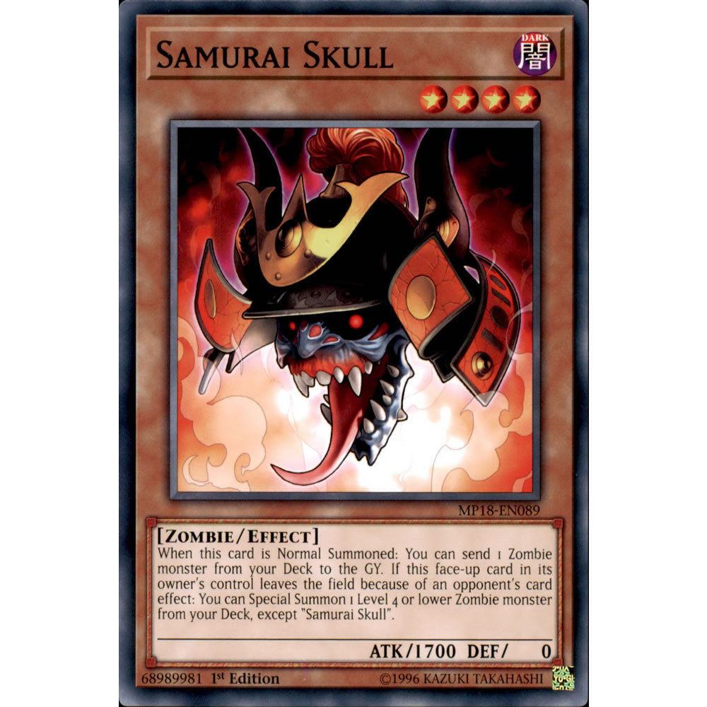 Samurai Skull MP18-EN089 Yu-Gi-Oh! Card from the Mega Tin 2018 Mega Pack Set