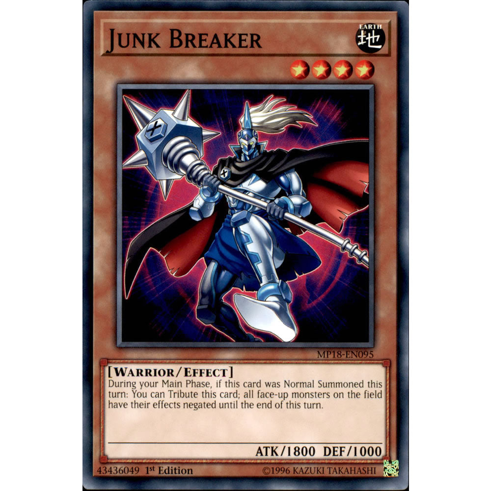 Junk Breaker MP18-EN095 Yu-Gi-Oh! Card from the Mega Tin 2018 Mega Pack Set