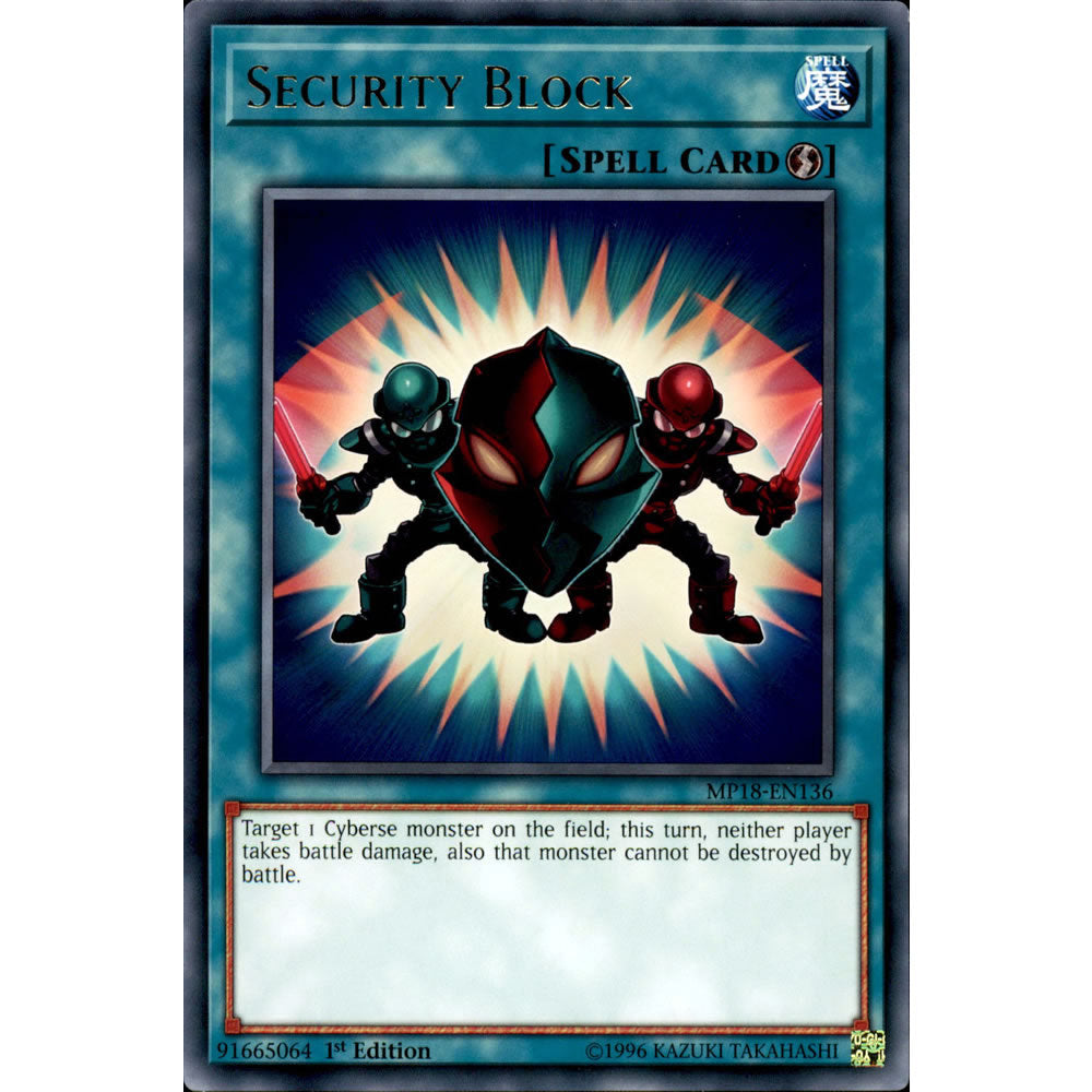 Security Block MP18-EN136 Yu-Gi-Oh! Card from the Mega Tin 2018 Mega Pack Set