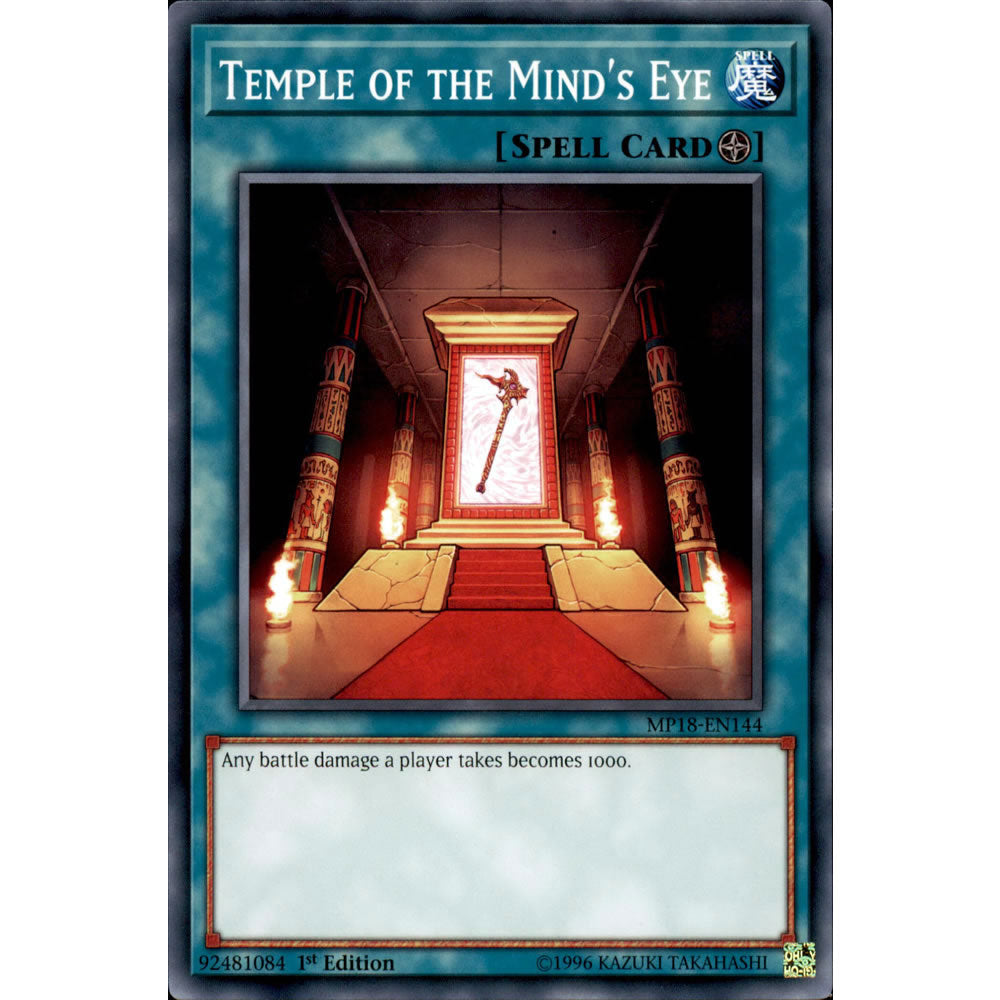 Temple of the Mind's Eye MP18-EN144 Yu-Gi-Oh! Card from the Mega Tin 2018 Mega Pack Set