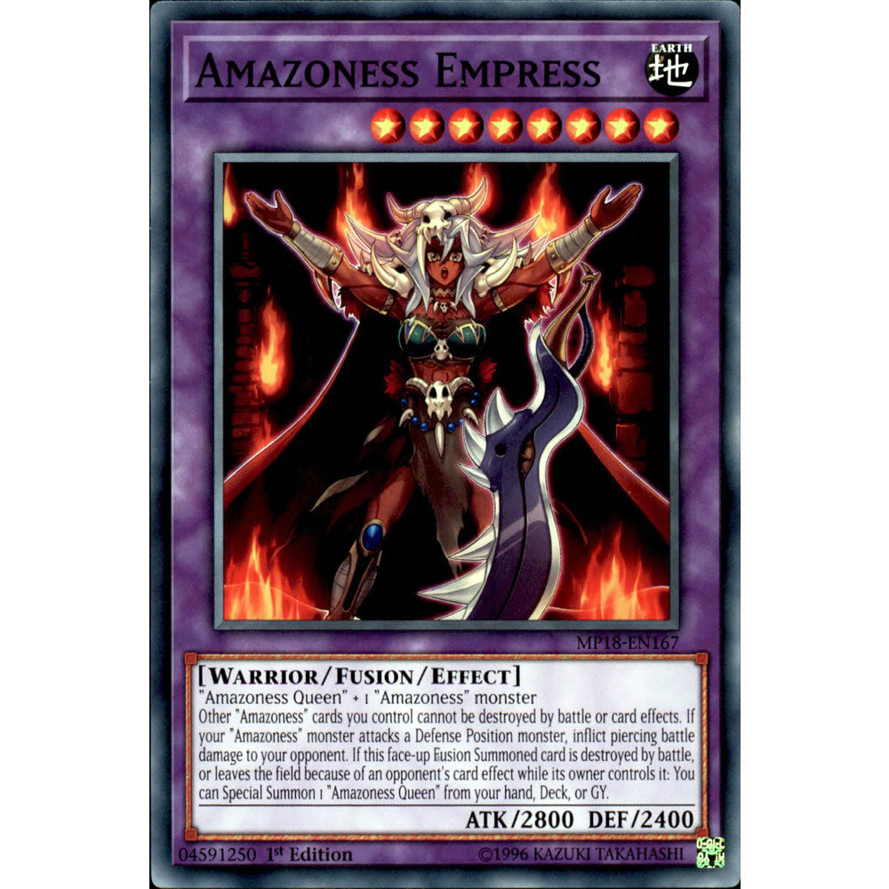 Amazoness Empress MP18-EN167 Yu-Gi-Oh! Card - Deckboosters Amazoness Empress MP18-EN167 Yu-Gi-Oh! Card - Deckboosters