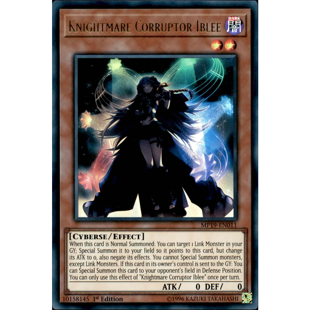 Knightmare Corruptor Iblee MP19-EN011 Yu-Gi-Oh! Card from the Mega Tin 2019 Mega Pack Set