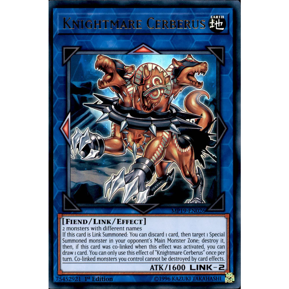 Knightmare Cerberus MP19-EN026 Yu-Gi-Oh! Card