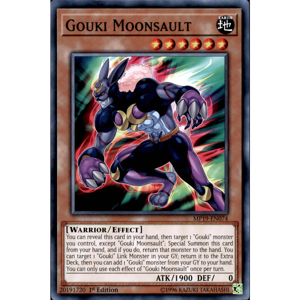 Gouki Moonsault MP19-EN074 Yu-Gi-Oh! Card from the Mega Tin 2019 Mega Pack Set
