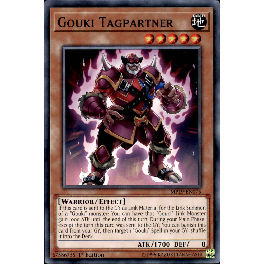 Gouki Tagpartner MP19-EN075 Yu-Gi-Oh! Card from the Mega Tin 2019 Mega Pack Set