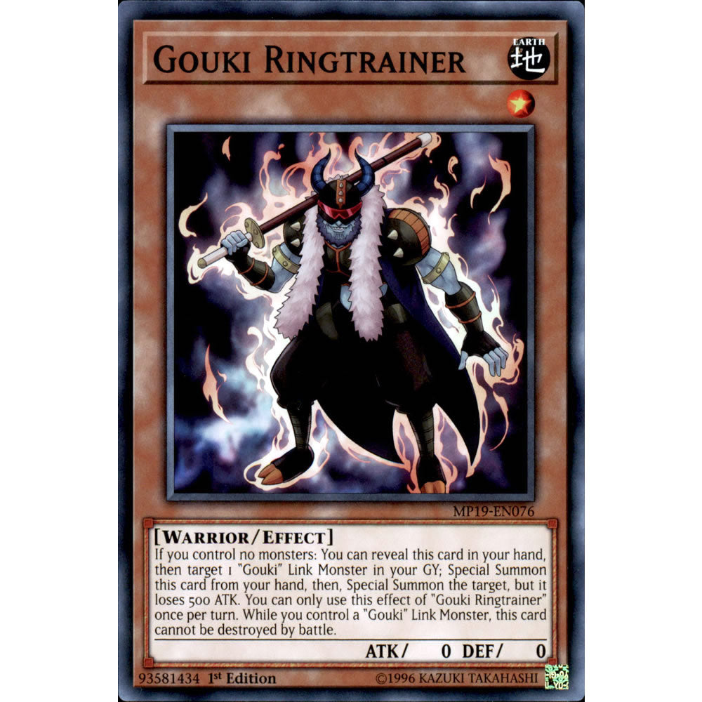 Gouki Ringtrainer MP19-EN076 Yu-Gi-Oh! Card from the Mega Tin 2019 Mega Pack Set