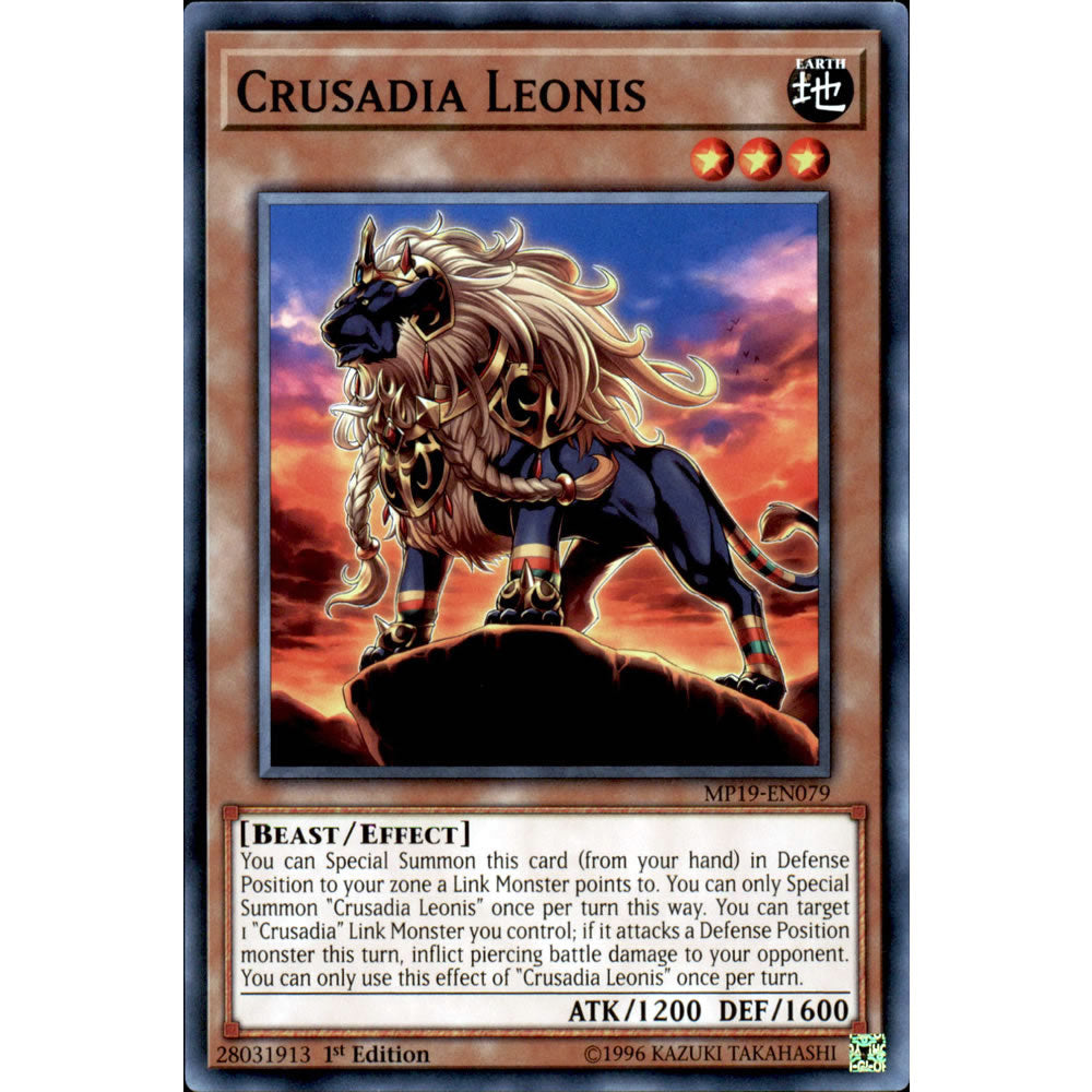 crusadia link monsters Crusadia Leonis MP19-EN079 Yu-Gi-Oh! Card