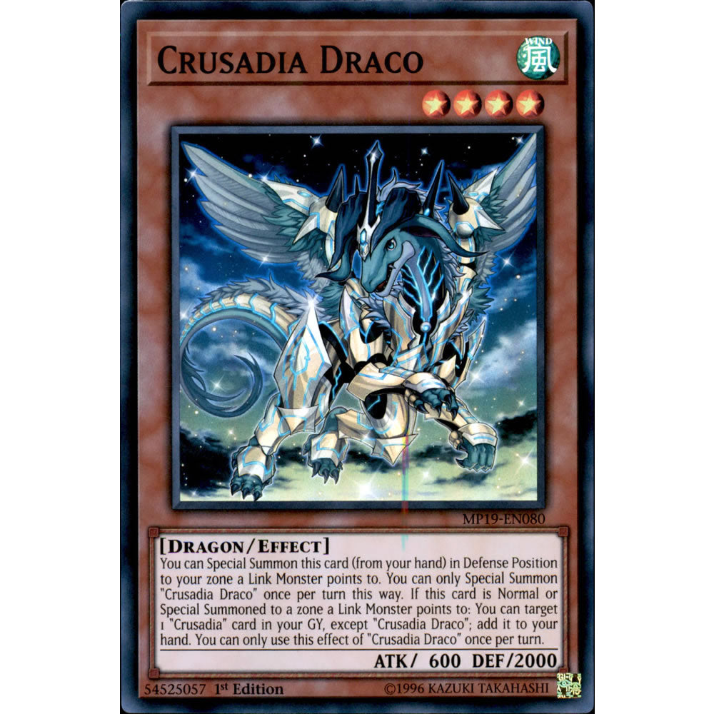 Crusadia Draco MP19-EN080 Yu-Gi-Oh! Card from the Mega Tin 2019 Mega Pack Set