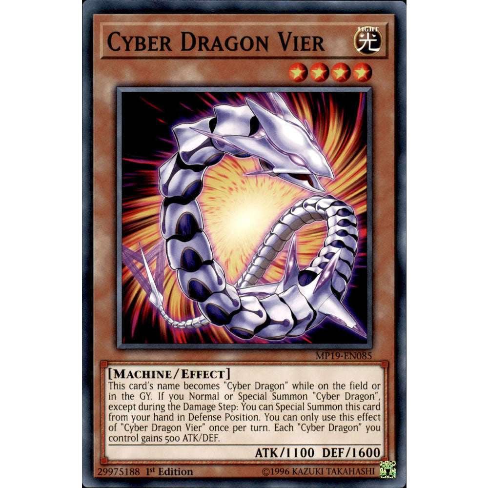 Cyber Dragon Vier MP19-EN085 Yu-Gi-Oh! Card from the Mega Tin 2019 Mega Pack Set