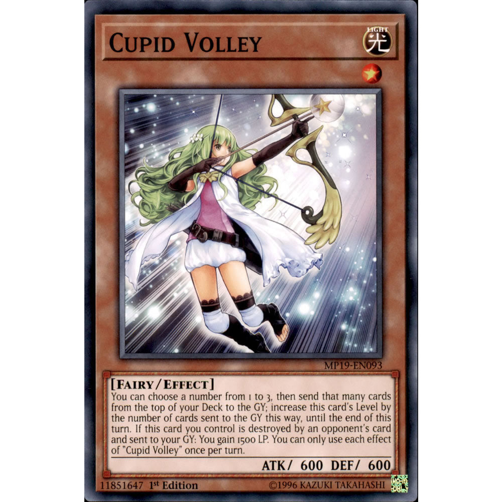 Cupid Volley MP19-EN093 Yu-Gi-Oh! Card from the Mega Tin 2019 Mega Pack Set